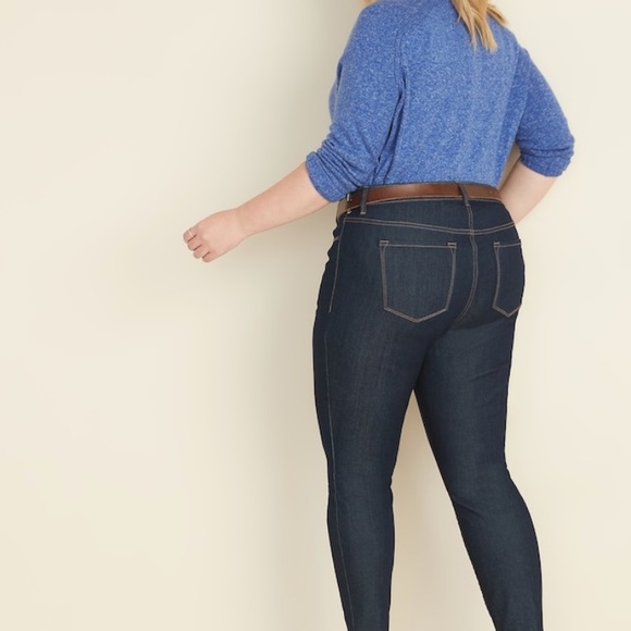 NWT Old Navy dark skinny jeans denim 22 short - Picture 2 of 6